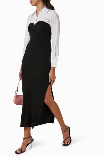 hover state of Hazel Midi Dress in Wool-blend