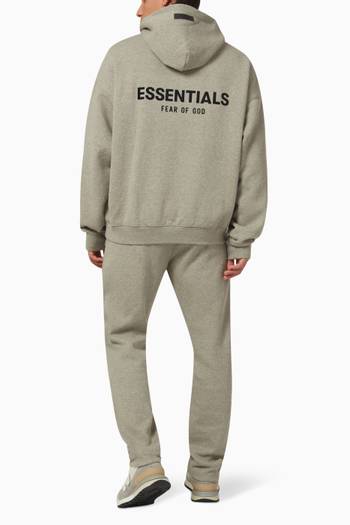 hover state of Essentials Logo Hoodie in Cotton-blend