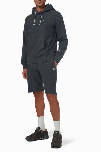 hover state of Reverse-weave Bermuda Sweat Shorts in Cotton-blend