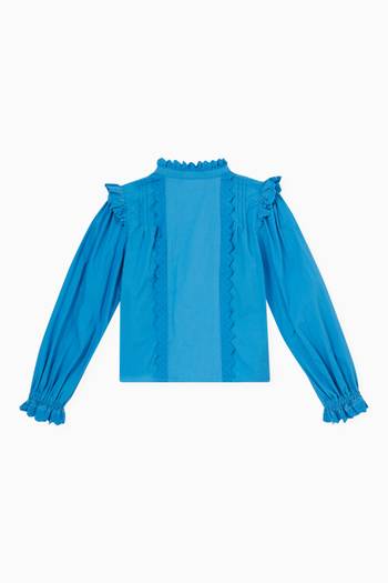 hover state of Ruffled Top in Organic Cotton