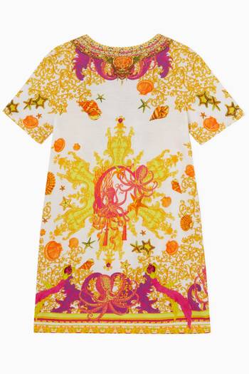 hover state of Squid Squad T-shirt Dress in Cotton