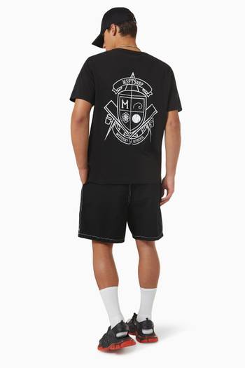 hover state of MS Crest Regular Fit T-shirt in Cotton-jersey