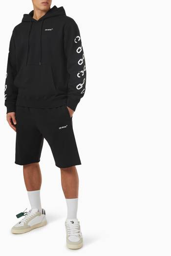 hover state of Chain Arrow Sweatshorts in Cotton