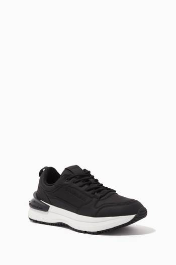 hover state of Chunky Runner Lace-up Sneaker in Leather