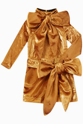 hover state of Glitter Bow Top in Polyester