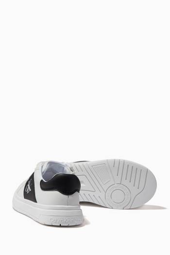 hover state of Logo Patch Sneakers in Faux Leather