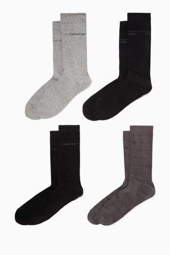 hover state of Logo Socks in Cotton-blend, Set of 4