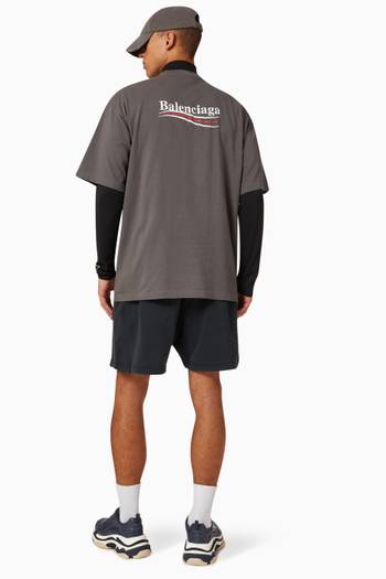 hover state of Logo Large Fit T-shirt in Cotton Jersey