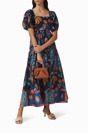 hover state of Sunset Tapestry Maxi Dress in Organic Cotton