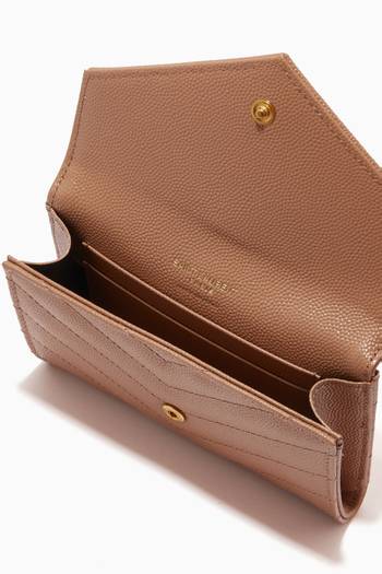 hover state of Small Cassandre Envelope Wallet in Matelassé Leather