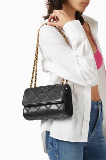 hover state of Small Fleming Convertible Shoulder Bag in Leather