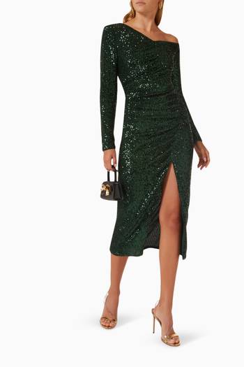 hover state of Sequin Midi Dress