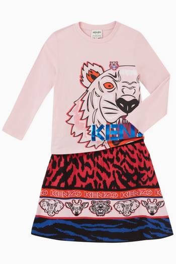 hover state of Tiger Logo T-shirt in Cotton