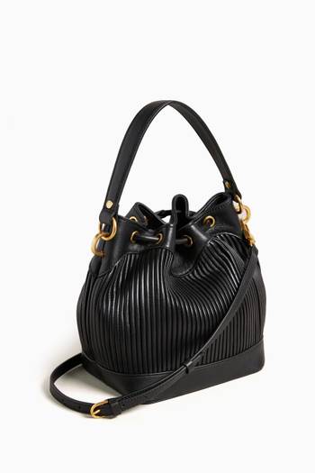 hover state of Pyahlex Bucket Bag in Plisse Leather