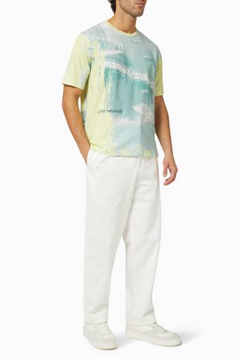 hover state of Miami Abstract-print T-shirt in Cotton-jersey