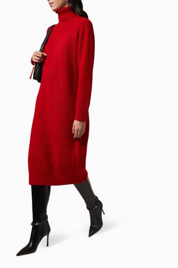 hover state of Riviera Midi Sweater Dress in Wool-knit