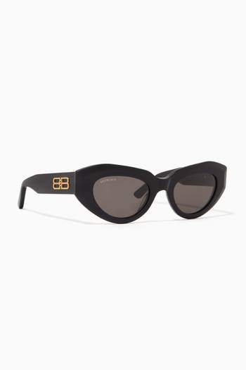 hover state of Rive Gauche Cat-eye Sunglasses in Acetate