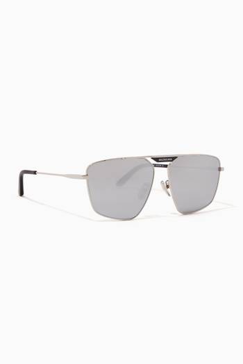 hover state of Tag 2.0 Navigator Sunglasses in Metal