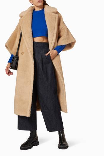 hover state of Primo Oversized Coat in Shearling