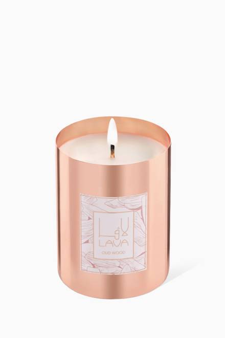 hover state of Oud Wood Metal Container Candle, 330g