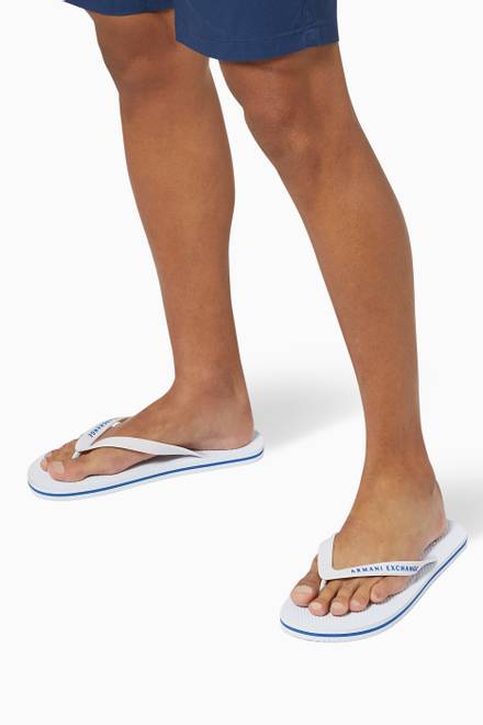 hover state of Striped Sole Flip Flops