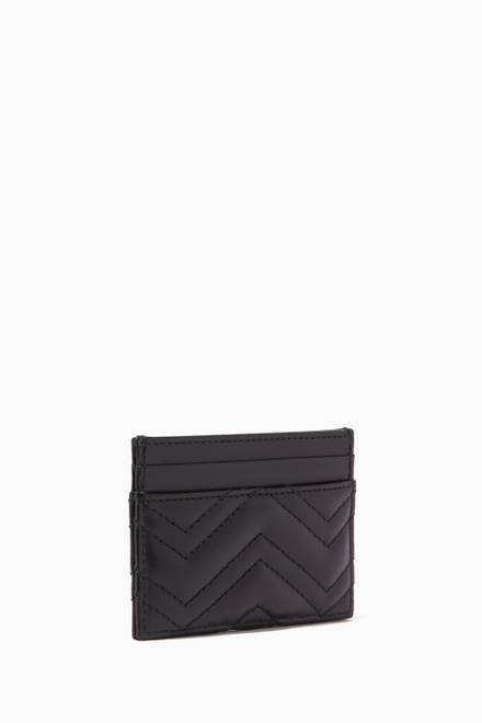 hover state of Black GG Marmont Card Case
