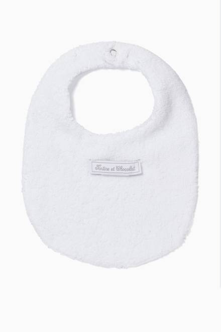 hover state of Star Embroidered Terry Cloth Bib