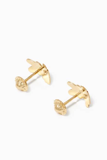 hover state of Bunny Diamond Stud Earrings           