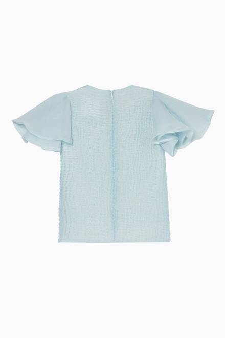 hover state of Ruffled Jacquard Blouse  