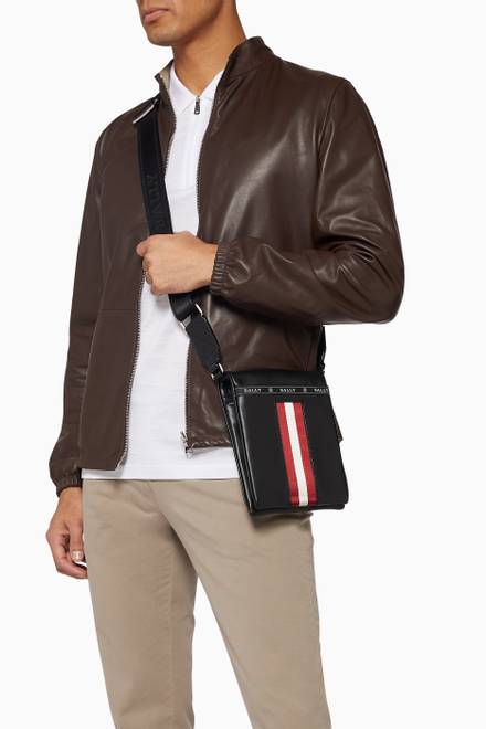 hover state of Huya Leather Cross-Body Bag  