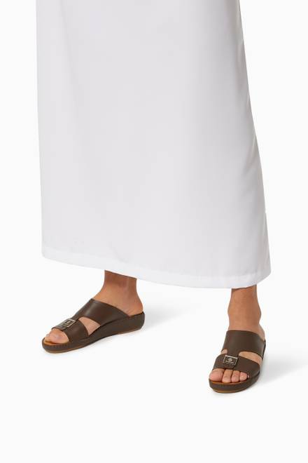 hover state of Arabic Sandals in Leather    