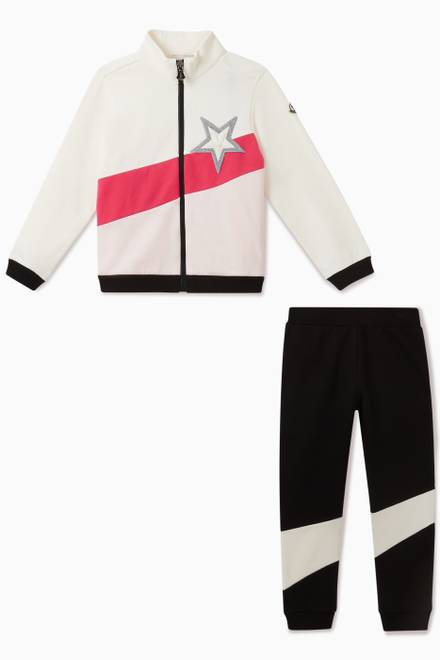 hover state of Colour Blocking Jersey Jogging Suit    