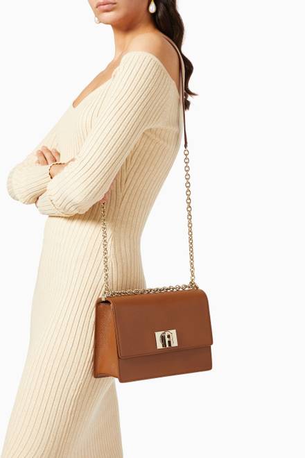hover state of Furla 1927 Small Crossbody Bag in Leather       