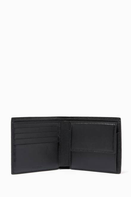 hover state of Cash Square Folded Coin Wallet in Croc-Embossed Leather     
