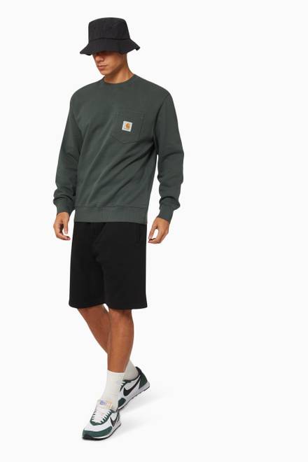 hover state of Logo Patch Pocket Sweatshirt in Cotton              