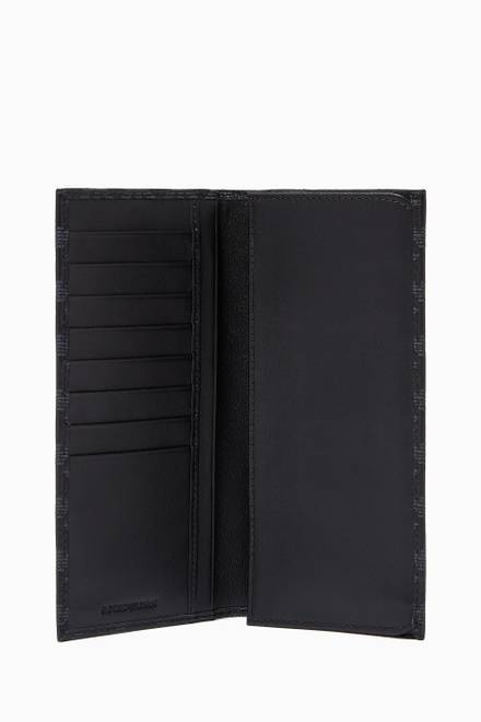 hover state of EA Monogram Bifold Wallet in Eco Leather  