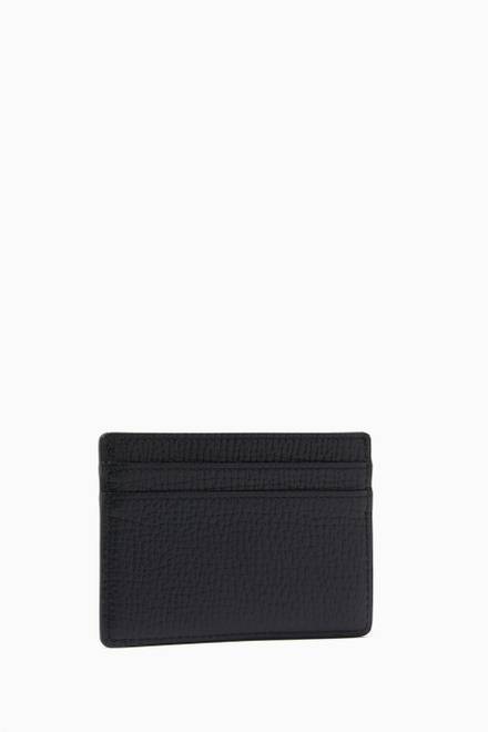hover state of Ludlow Card Holder in Grained Leather  
