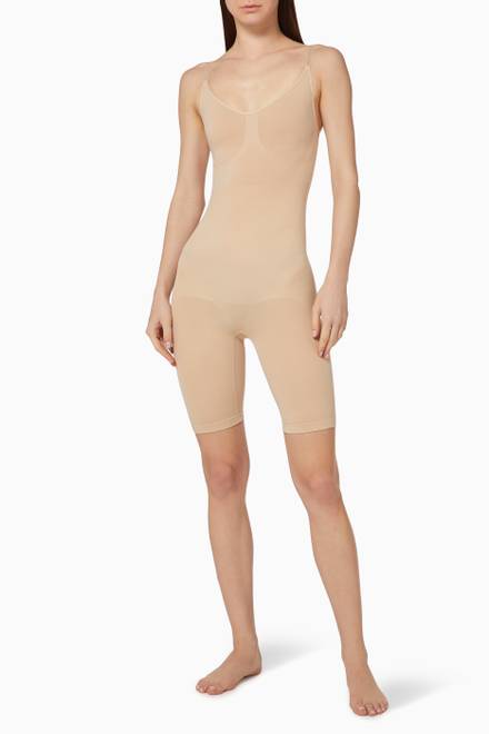 hover state of Seamless Sculpt Sculpting Bodysuit Mid Thigh       