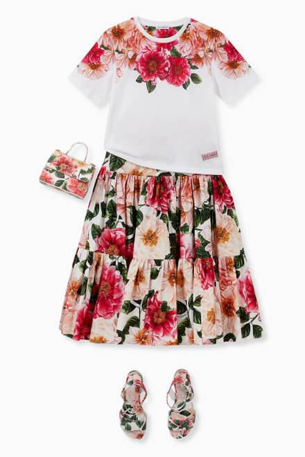 hover state of Camellia Cotton Poplin Long Skirt  