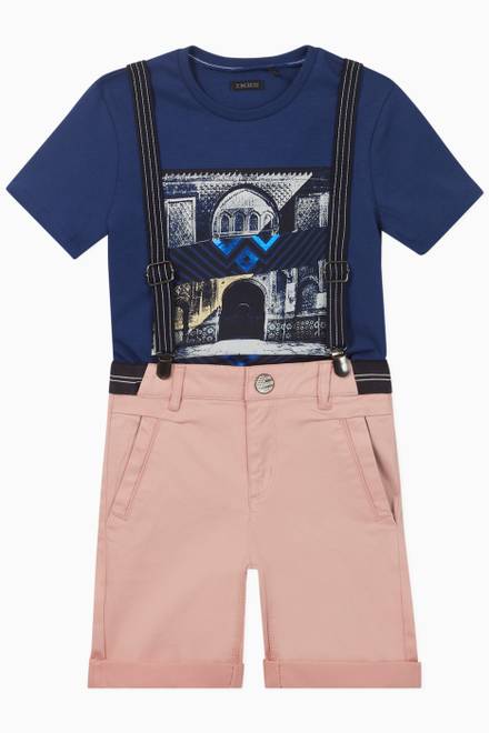 hover state of Bermuda Shorts + Suspenders Set 