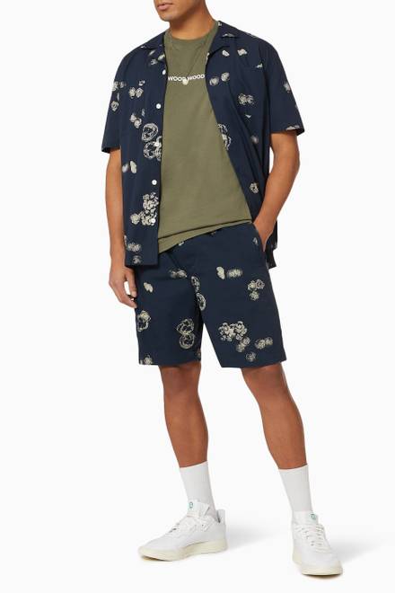 hover state of Alfred Graphic Organic Cotton Twill Shorts