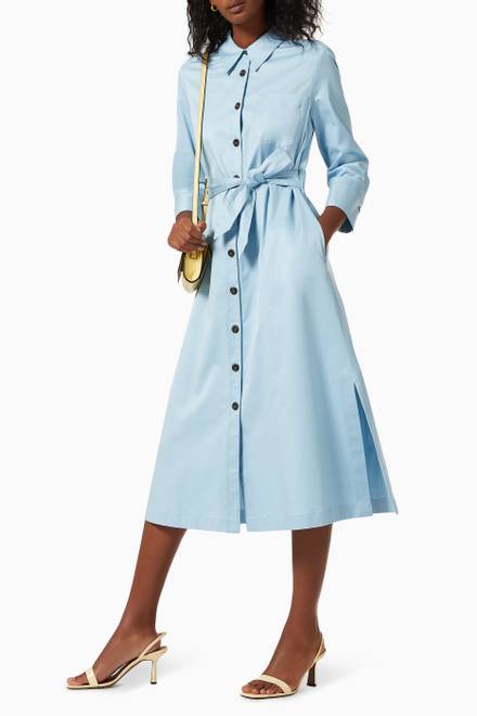 hover state of Gnu Shirt Dress in Stretch Cotton 