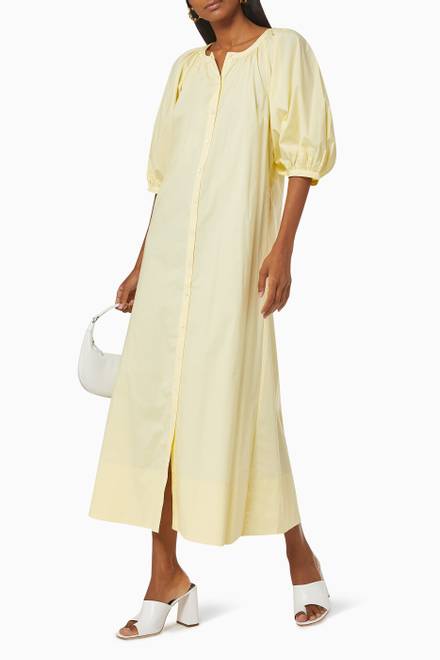 hover state of Vincent Dress in Cotton Poplin