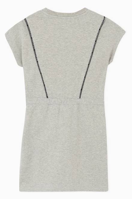 hover state of Drawstring T-shirt Dress in Cotton Jersey  