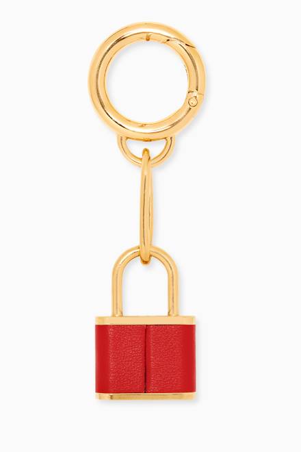 hover state of B-Chain Lock Key Holder in Leather  