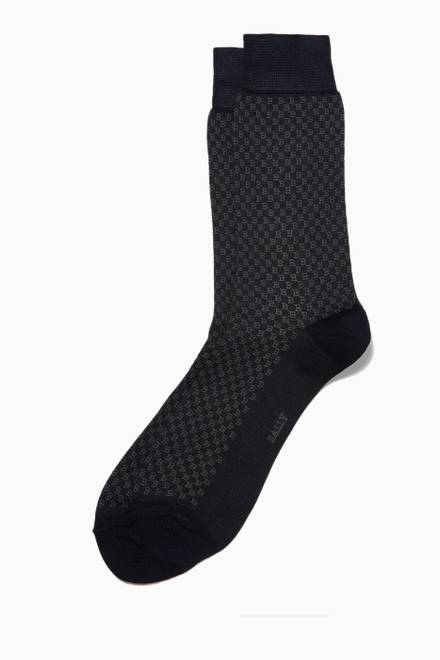 hover state of B-print Socks in Mix Cotton    