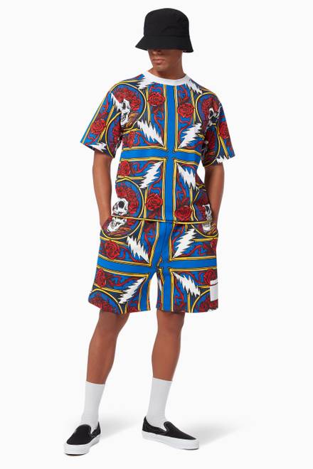 hover state of x Grateful Dead Border Bandana Shorts in Cotton    