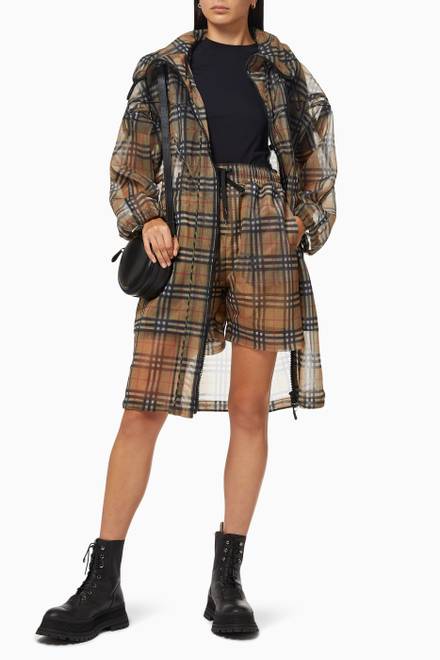 hover state of Parka in Vintage Check Mesh    