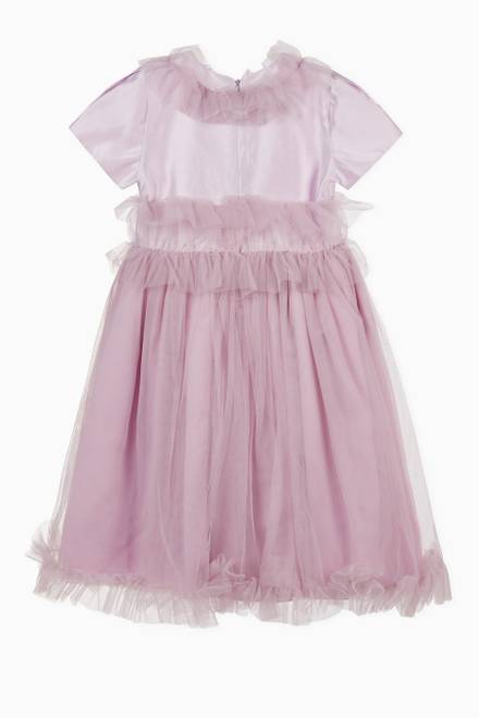 hover state of Tulle-Trimmed Dress   