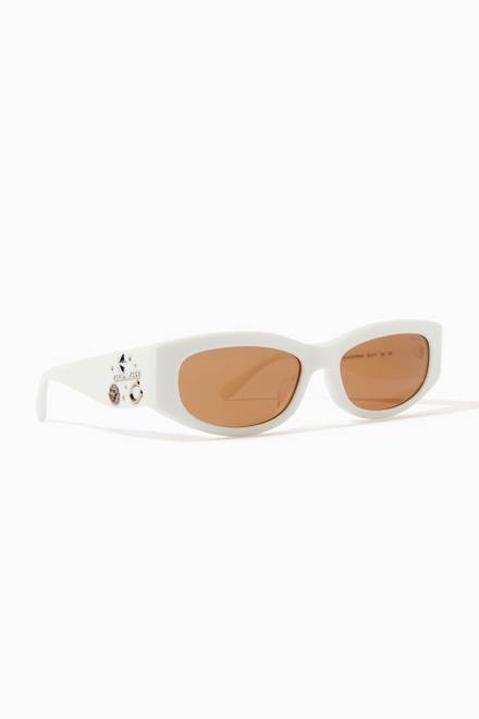 hover state of Oval Sunglasses in Acetate